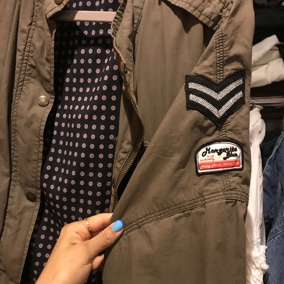 Zara Woman Green Utility Anorak Jacket sz S - Picture 3 of 7